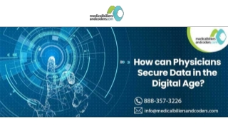 How can physicians secure data in the digital age?