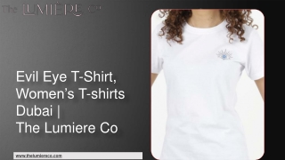 Evil Eye T-Shirt, Women’s T-shirts Dubai | The LumiereCo