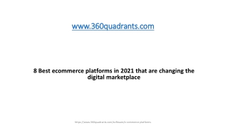 8 Best ecommerce platforms in 2020 that are changing the digital marketplace