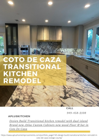Coto De Caza Transitional kitchen remodel