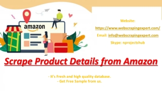 Scrape Product Details from Amazon