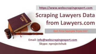 Scraping Lawyers Data from Lawyers.com
