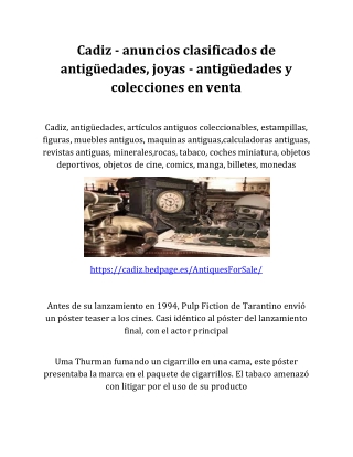 Cadiz - anuncios clasificados de antigüedades, joyas - antigüedades y colecciones en venta-converted