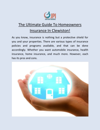 The Ultimate Guide To Homeowners Insurance In Clewiston!