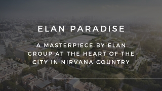 Elan Nirvana Country New Commercial, Elan Nirvana Sector 50 Project Brochure