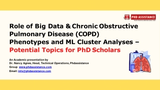 Role Of Big Data & (COPD) Phenotypes And ML Cluster Analyses – Potential Topics For PhD Scholars - Phdassistance