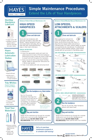 Hayes Canada - Dental Handpiece Maintenance