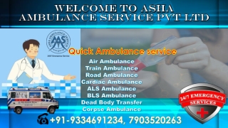 Quick highest quality management Road Ambulance service with cost saving |ASHA