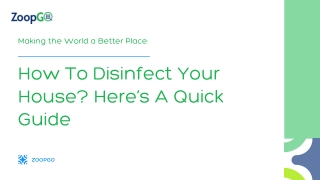 How To Disinfect Your House? Here’s A Quick Guide