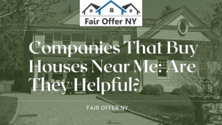 Cash For Houses NY | Fair Offer NY