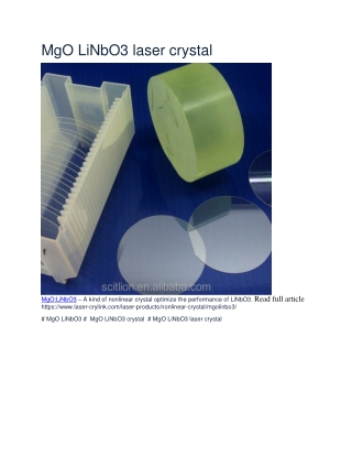 lllllMgO LiNbO3 laser crystal