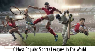 10 Most Popular Sports Leagues In The World..