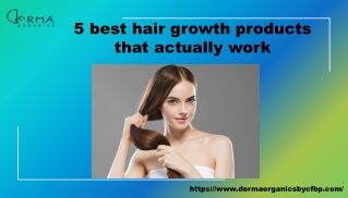 5 best hair growth products that actually work