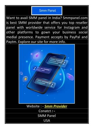 Smm Provider Smmpanel.com