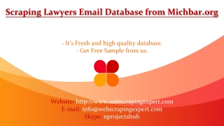 Scraping Lawyers Email Database from Michbar.org