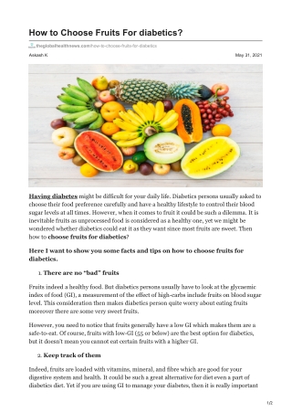 theglobalhealthnews.com-How to Choose Fruits For diabetics (1)