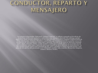 Valladolid - anuncios clasificados de empleos - conductor, reparto y mensajero