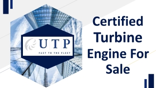 Certified Turbine Engine For Sale