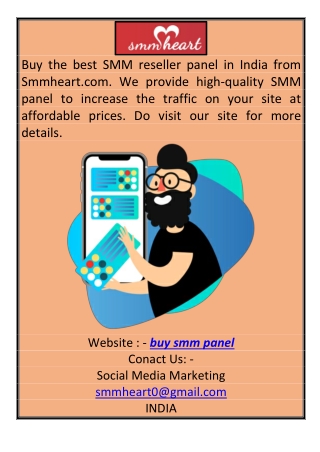 Buy SMM Panel Smmheart.com