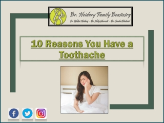 10 Reasons You Have a Toothache