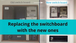 Replacing the old switchboard with the new one