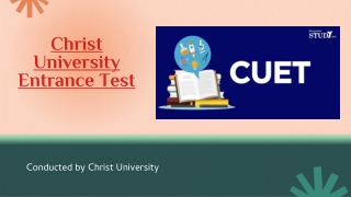 Christ University Entrance Test