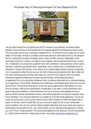 TheSimpleWayToPlanningPermissionForYourShepherdSHut