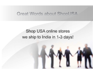 Shop in USA &amp; Ship to India with low shipping Price @ShopUSA