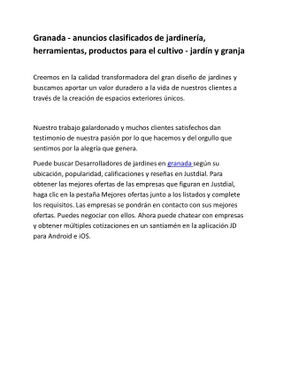 Granada - anuncios clasificados de jardinería, herramientas, productos para el cultivo - jardín y granja-converted-conve