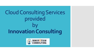 Cloud Consulting Services provided by Innovation Consulting
