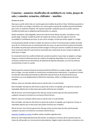 Canarias - anuncios clasificados de juegos de sala y comedor, armarios