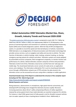 Global Automotive OEM Telematics Market.docx
