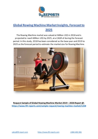 Global Rowing Machine Market Insights, Forecast to 2025