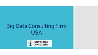 Big Data Consulting Firm USA