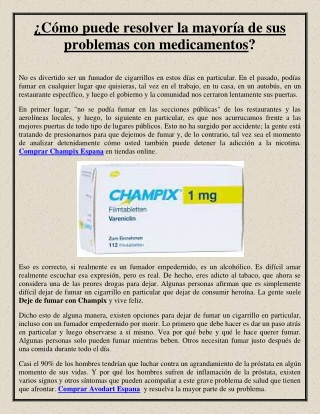 ¿Cómo puede resolver la mayoría de sus problemas con medicamentos