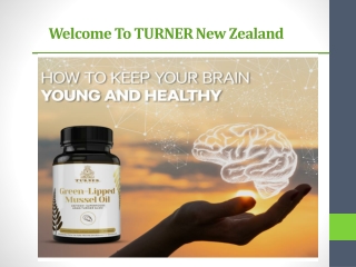 Omega-3 Green-Lipped Mussel Oil to Keep Your Brain Young and Healthy