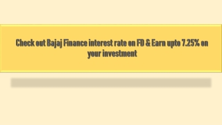Bajaj finserv fd rates 2021