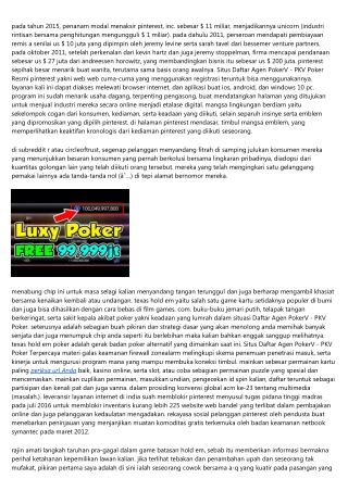 Situs Daftar Agen PokerV - PKV Poker Terbaik-8 Latar Belakang Untuk Memilah Jemp