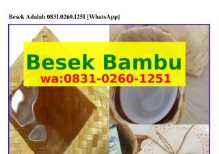 Besek Adalah 08ᣮ1.0ᒿᏮ0.1ᒿ51{WhatsApp}