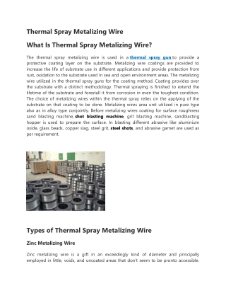 Thermal Spray Metalizing Wire manufacturer, price