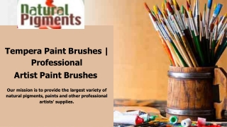 Tempera Paint Brushes | Professional Artist Paint Brushes