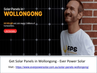 Get Solar Panels in Wollongong