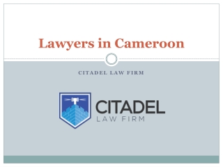 Lawyers in Cameroon