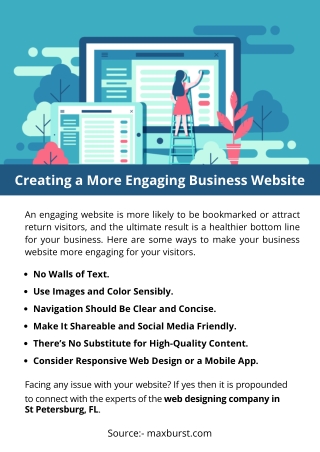 Creating a More Engaging Business Website