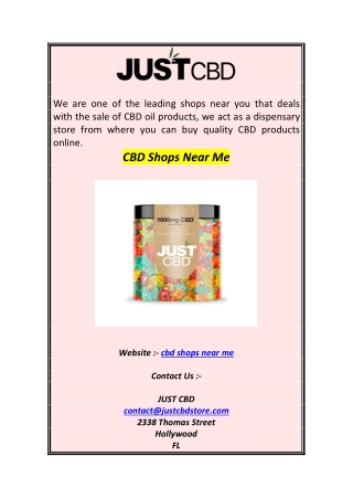CBD Shops Near Me