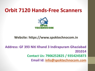 Orbit 7120 Hands-Free Scanners from SPOK Technocom