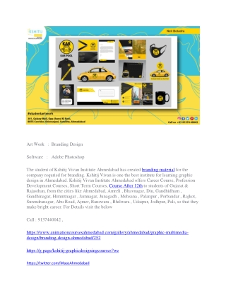 Best Graphic Design and Animation Course Institute in Ahmedabad
