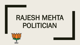 Rajesh Mehta Politician- RajeshMehta.in