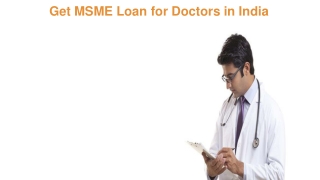 Apply for MSME Loan for Doctors in India with Bajaj Finserv