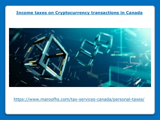 Income taxes on Cryptocurrency transactions in Canada